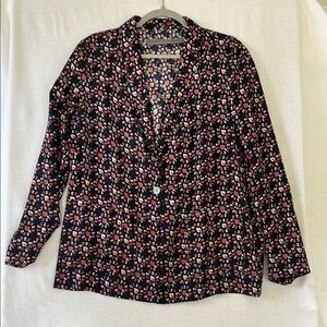 Raquel Allegra Silk Oversized Blazer